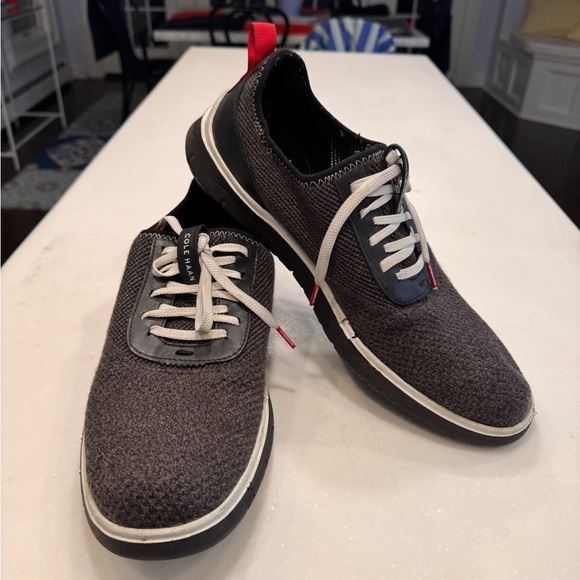 Cole Haan Generation Zerogrand Shoes Sneakers Mens Size 14 Gray Black Knit - Picture 14 of 14